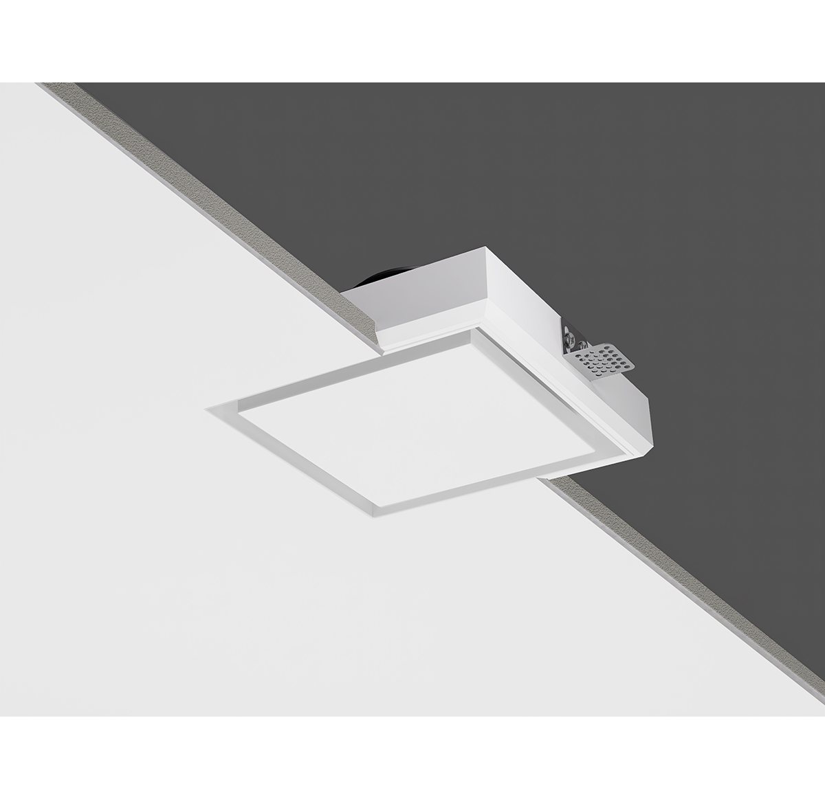 Диффузор под покраску скрытого монтажа SECRET SOFT FRAME D200мм